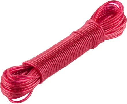 Шнур ЗУБР &quot;МАСТЕР&quot; бельевой, стальная сердцевина, в пластиковой оплетке, 15м 50140-15 купить в Нягани