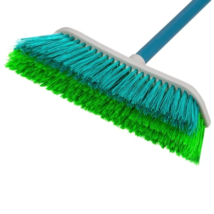 Щетка пластмассовая для подметания пола с комбинированной щетиной, 27 см, с черенком, 120 cм, Home Palisad 935645 купить в Нягани