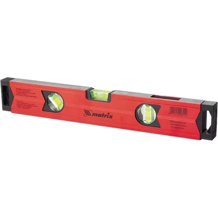 Уровень алюминиевый магнитный 1800 мм фрезерованный 3 глазка 1 зеркальный усиленный MTX 347189 купить в Нягани