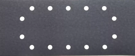 Лист шлиф. универсал. URAGAN с покрытием стеарата цинка, 14 отверстий по кругу, для ПШМ, P320, 115х280мм, 50шт 907-23104-320-50 купить в Нягани