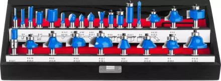 ЗУБР 26 шт, набор профильных фрез по дереву, Профессионал (28796-H26) купить в Нягани