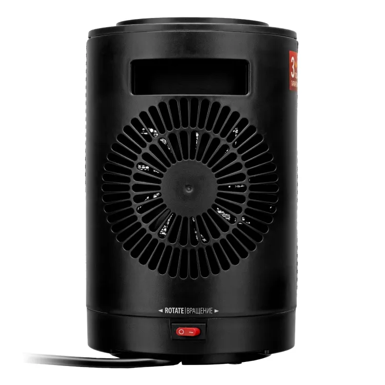 Тепловентилятор керамический Denzel DTFC-1200S, вращение, 3 реж., вент., нагрев 600/1200 Вт 96411 купить в Нягани