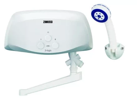 Водонагреватель проточный ZANUSSI 3-logic 6.5 TS душ и кран купить в Нягани