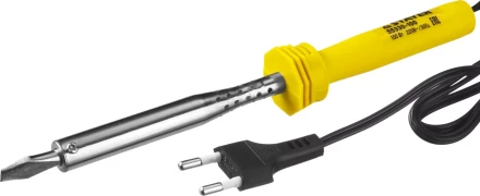 Паяльник STAYER &quot;STANDARD&quot; с пластмассовой рукояткой и долговечным жалом, 100 Вт, клин 55330-100 купить в Нягани