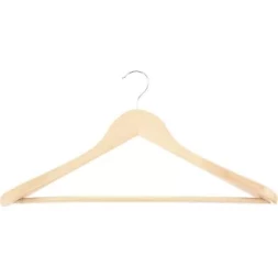 Вешалка деревянная для верхней одежды с антискользящей перекладиной ТМ Elfe 92915