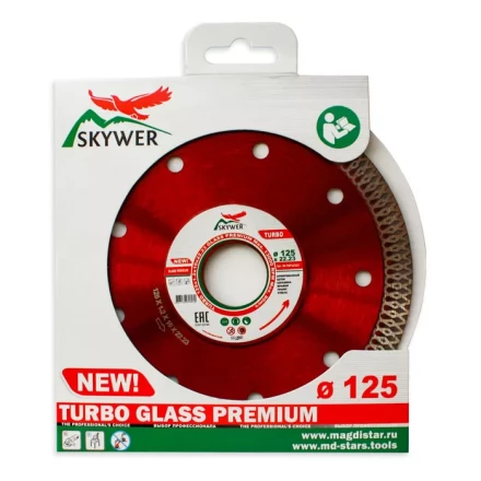 Диск алмазный по бетону TURBO GLASS PREMIUM SKYWER 115*1,2*10*22,23 mm купить в Нягани