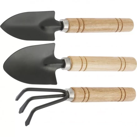 Набор по уходу за комнатными растениями деревянная рукоятка (совок широкий, совок узкий, рыхлитель) Palisad 63043 купить в Нягани