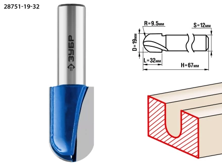 Фрезы пазовые галтельные серия ПРОФЕССИОНАЛ купить в Нягани