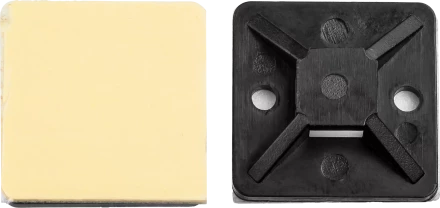 Площадки под хомут-стяжку ПХС самоклеющиеся черные нейлоновые серия МАСТЕР купить в Нягани