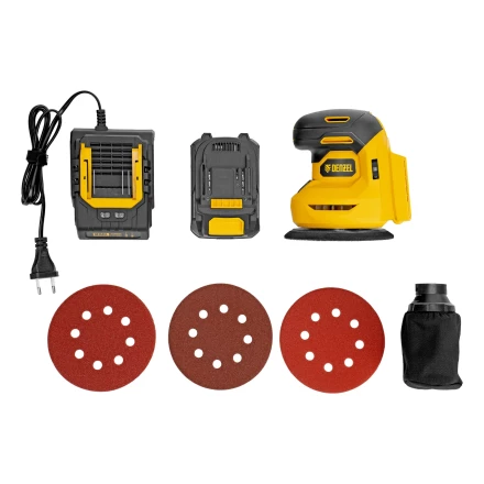 Машина шлифовальная эксцентриковая аккумуляторная CROSH-20-125, Li-Ion, 20 В// Denzel 28901 купить в Нягани