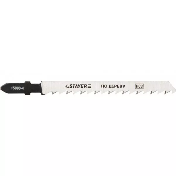 Полотна STAYER "PROFI", T101D, для эл/лобзика, HCS, по дереву, ДСП, ДВП, EU-хвост., шаг 4мм, 75мм, 2шт 15990-4_z01 купить в Нягани
