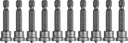 ЗУБР 10 шт, PH2, 50 мм, биты с ограничителем (26002-2-50-10) купить в Нягани