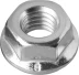 Гайка ЗУБР &quot;МАСТЕР&quot; DIN 6923 с фланцем, класс прочности 8, оцинкованная,  M6, 5кг 303630-06 купить в Нягани