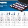 ЗУБР 30 шт, набор профильных фрез по дереву, Профессионал (28796-H30) купить в Нягани