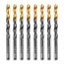 Сверло по металлу, 8 мм, HSS-Tin, Golden Tip, 8 шт. Denzel 717219 купить в Нягани