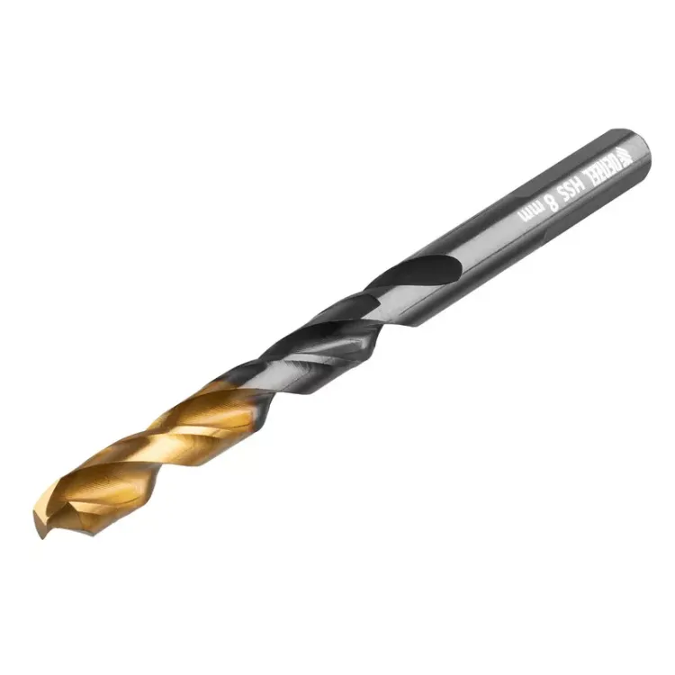 Сверло по металлу, 8 мм, HSS-Tin, Golden Tip, 8 шт. Denzel 717219 купить в Нягани