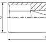Головка торцевая глубокая 1/2"DR 8 мм S04HD4108 Jonnesway 47231 купить в Нягани