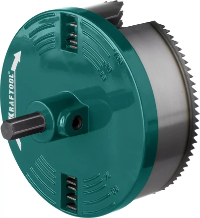 Пила сегментная наборная KRAFTOOL по дереву, 5 полотен: 68-74-80-90-100x32 мм 29584-H5-32 купить в Нягани