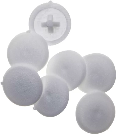 Заглушка декоративная ЗУБР под шуруп, цвет белый, шлиц №2, ТФ6, 40шт 4-308156-3 купить в Нягани