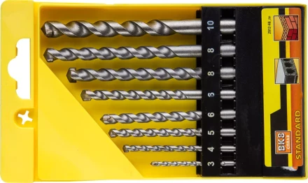 Набор STAYER Сверла &quot;STANDARD&quot; по бетону, 3, 4, 5, 6, 6, 8, 8,10мм, 8шт 2912-H8_z01 купить в Нягани