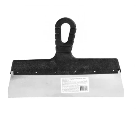 Шпатель фасадный из нержавеющей стали 300 мм пластмассовая ручка 85152 купить в Нягани