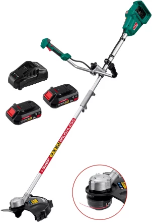 ЗУБР С1-18, 36 В, 35/25.5 см, 2х18 В АКБ (2 А·ч), бесщеточный триммер (ТАБ-365-22) купить в Нягани