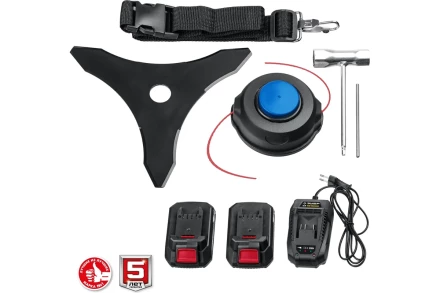 ЗУБР С1-18, 36 В, 35/25.5 см, 2х18 В АКБ (2 А·ч), бесщеточный триммер (ТАБ-365-22) купить в Нягани