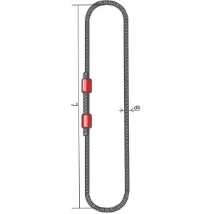 Строп канатный кольцевой СКК 32 т L=8 м  канат 42 опрессовка купить в Нягани