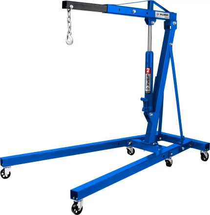 ЗУБР КГС-2, 2 т, 25 - 2200 мм, складной гидравлический кран, Профессионал (43011-2) купить в Нягани