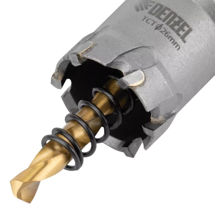 Коронка по металлу твердосплавная, 26 мм Denzel 724006 купить в Нягани