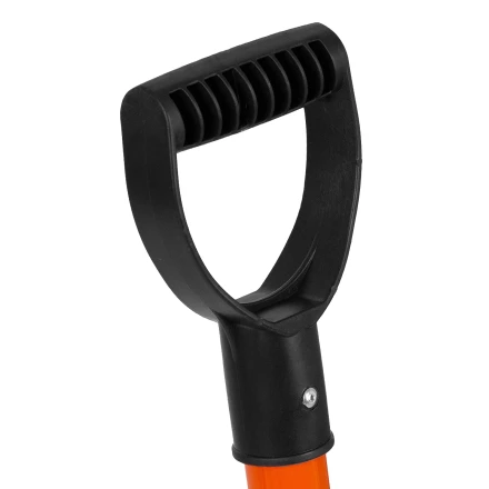 Лопата для уборки снега полипропиленовая Stels, 275х365х790 мм, стальной черенок, Россия, 61654 купить в Нягани