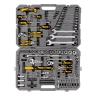 Набор инструментов Denzel 15804, 1/2", 1/4", CrV, S2, пластиковый кейс, 122 предмета купить в Нягани