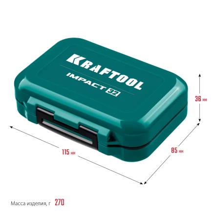 Набор ударных торсионных бит KRAFTOOL Impact, Cr-Mo-V-Nb сталь 26066-H32 купить в Нягани