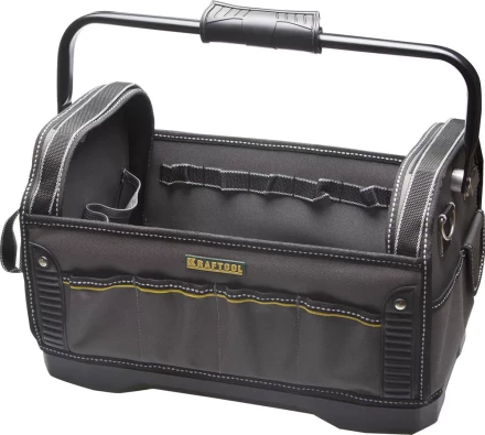Сумка KRAFTOOL &quot;INDUSTRIE&quot; каркасная инструмент, жесткое пластик дно, 20 карманов, 8 петель-держателей, L=46см 38741 купить в Нягани