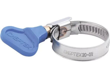 Хомуты металлические элемент крепления с формой ключа 20-35мм,2 шт Сибртех 47652 купить в Нягани