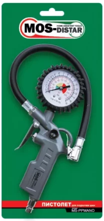 Пневмопистолет для подкачки шин с манометром MS-PPMANO MOS-DISTAR купить в Нягани