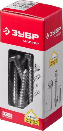 Шурупы ЗУБР &quot;МАСТЕР&quot; с шестигранной головкой, оцинкованные, 10x80мм, 30шт 4-300451-10-080 купить в Нягани