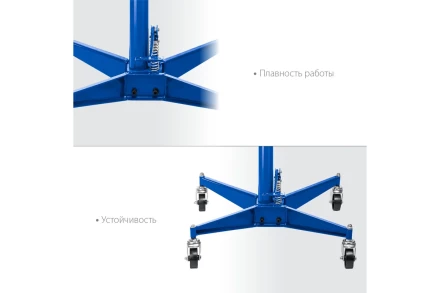 ЗУБР 0.5 т, 1100 - 1900 мм, гидравлическая трансмиссионная стойка, Профессионал (43061-0.5) купить в Нягани