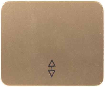 Выключатель СВЕТОЗАР &quot;ГАММА&quot; проходной, одноклавишный, без вставки и рамки, цвет золотой металлик, 10A/~250B SV-54137-GM купить в Нягани