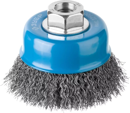 ЗУБР &quot;ПРОФЕССИОНАЛ&quot;. Щетка чашечная для УШМ, витая стальная проволока 0,3мм, 75ммхМ14 35261-075_z02 купить в Нягани
