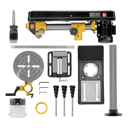 Станок сверлильный радиальный DDM-550R, 550 Вт, 16 мм, 12 ск., настольный// Denzel 95323 купить в Нягани