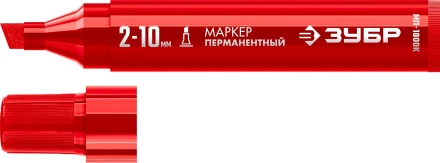 ЗУБР МП-1000К красный, 2-10 мм, клиновидный перманентный марке (06333-3) купить в Нягани