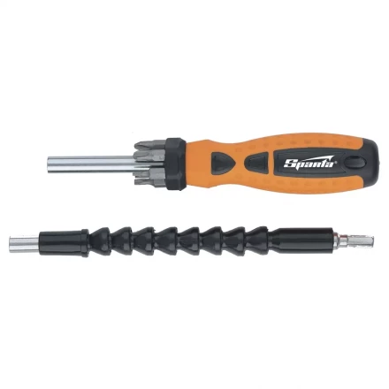 Отвертка телескопическая набор бит 6 шт. магнитный стержень,гибкий привод 1 шт. SPARTA 115575 купить в Нягани