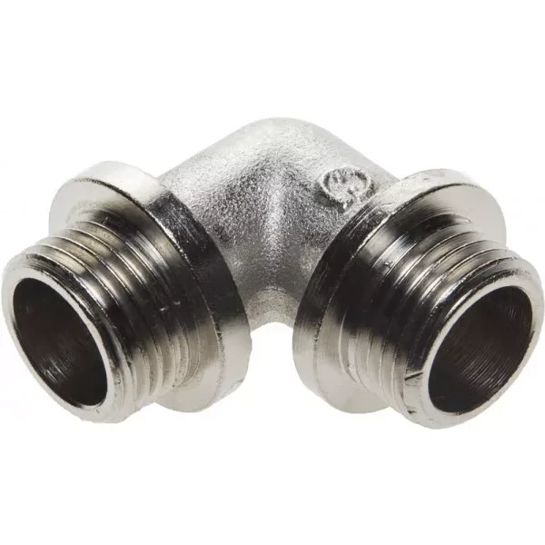 Уголок GENERAL FITTINGS с упором, никелированная латунь, ш/ш, 1/2" 51072-S/S-1/2 купить в Нягани