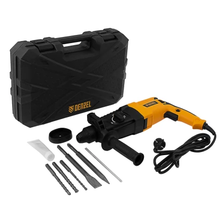 Перфоратор электрический RHH-800-26  SDS-plus 800 Вт 3 Дж  3 плюс 1 режим Denzel 26607 купить в Нягани