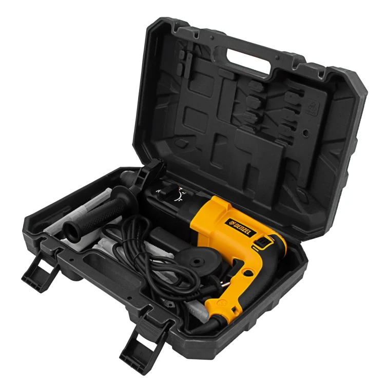 Перфоратор электрический RHH-800-26  SDS-plus 800 Вт 3 Дж  3 плюс 1 режим Denzel 26607 купить в Нягани