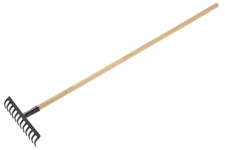 Грабли ЗУБР садовые с черенком, 12 прямых зубцов 4-39583-12 купить в Нягани