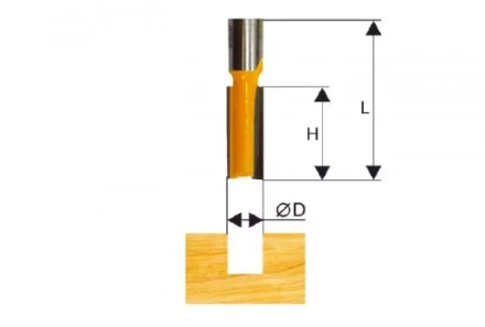 Фреза пазовая прямая ф35х32мм хв. 12мм Энкор 46025 купить в Нягани