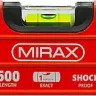 Уровень коробчатый усиленный MIRAX, фрезерованная поверхность, утолщенный профиль, 3 противоударных ампулы (1 поворотная на 360 град), с ручками, 60 см 34603-060 купить в Нягани