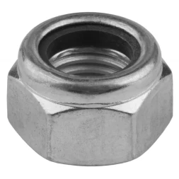 Гайка шестигранная, DIN 985, самостопорящаяся, с нейлоновым кольцом, кл. пр. 8, оцинкованная, M20, 50 шт, KRAFTOOL 303584-20 303584-20